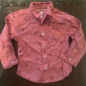 Wonder Nation Red Button Down Shirt for Kids